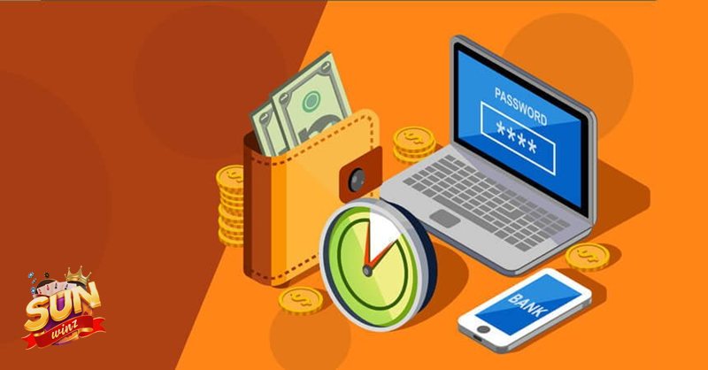 Rút Tiền sunwin - Bước 2: Mở mục Rút tiền và chọn ngân hàng nhận